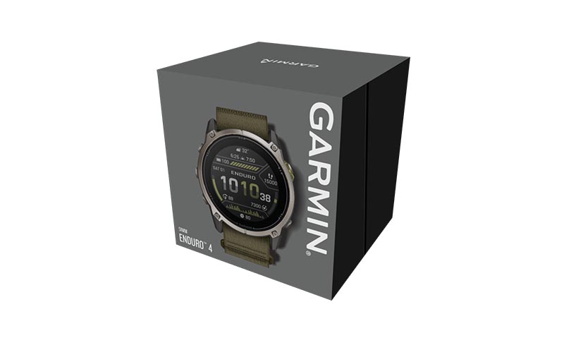 Packaging de la montre Enduro 4 Garmin